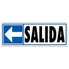 SEÑAL "SALIDA (IZQUIERDA)" 175X65 PVC GRIS ARCHIVO 2000 6177-05 GS (Espera 4 dias)